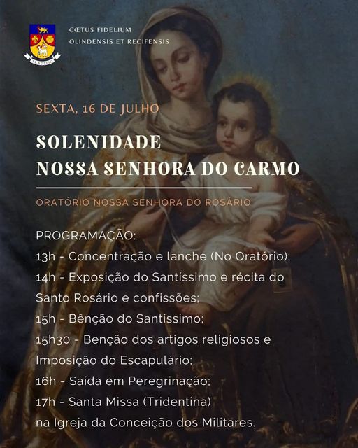 peregrinação carmo